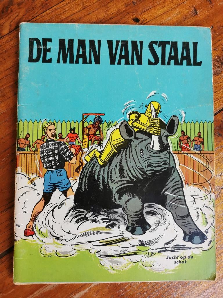 De Man van Staal, Jacht op de Schat., Eén stripboek, Ophalen of Verzenden, Zo goed als nieuw