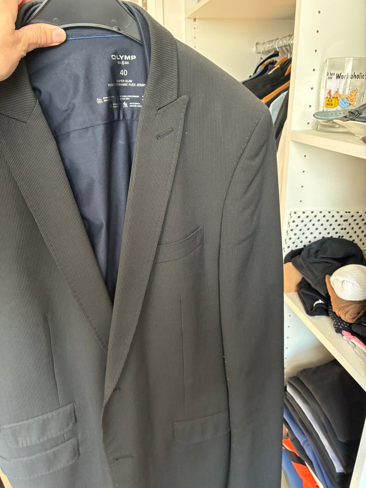 Colbert Jasje, Ophalen, Zo goed als nieuw, Maat 56/58 (XL), Grijs