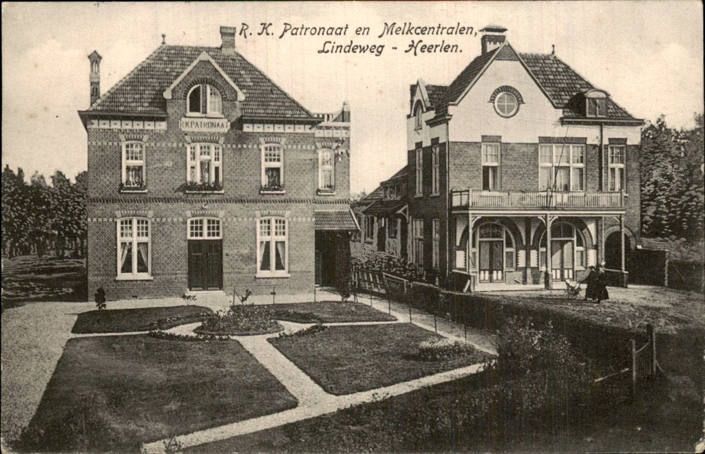 Heerlen - R.K. Patronaat en Melkcentralen - Lindeweg, Ophalen of Verzenden, Voor 1920, Gelopen, Limburg