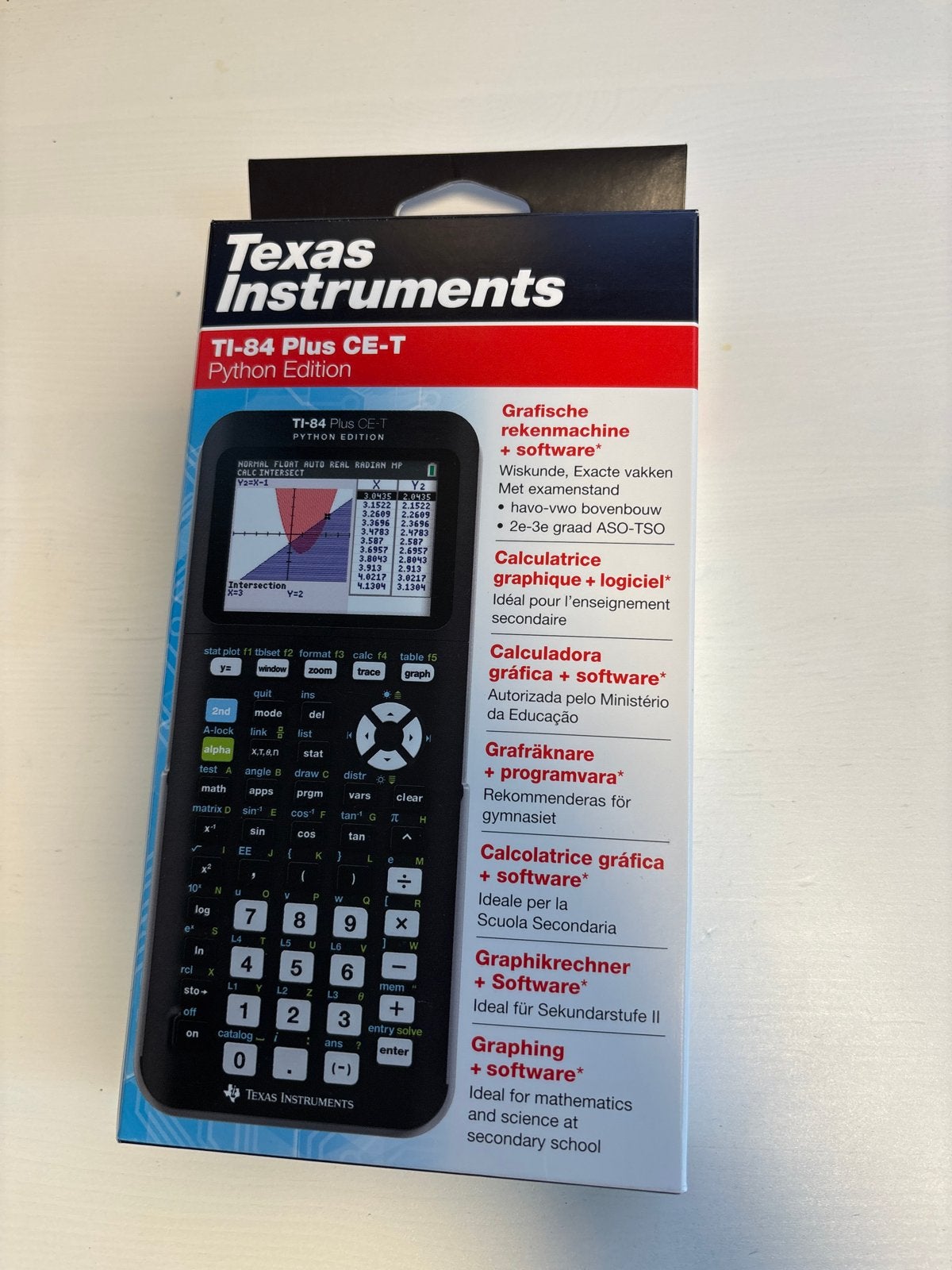 Texas Instruments TI-84 Plus CE-T (Python edition), Diversen, Rekenmachines, Ophalen, Grafische rekenmachine, Nieuw