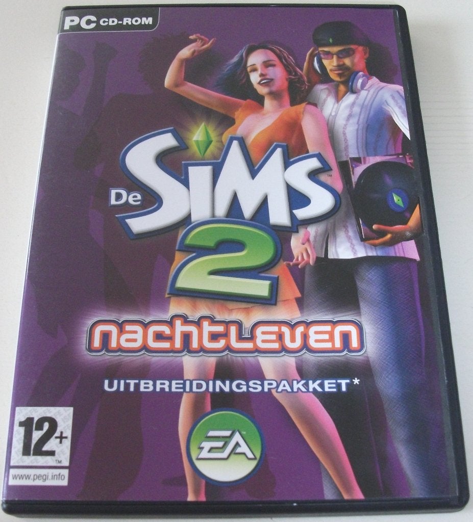 PC Game *** SIMS 2 *** Nachtleven, Avontuur, Overige typen, Ophalen of Verzenden, Zo goed als nieuw