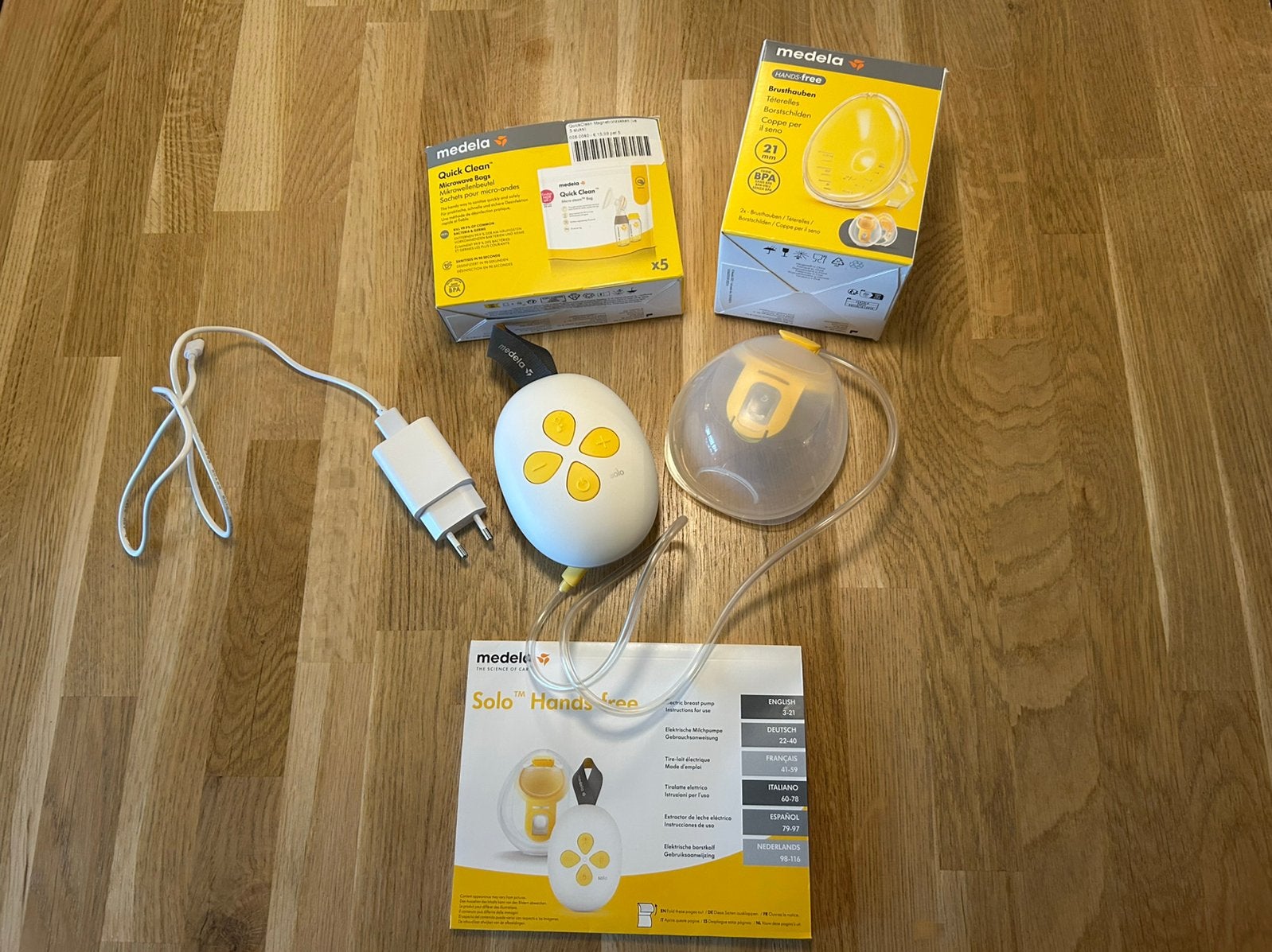Medela handsfree enkele elektrische kolf, Ophalen, Medela, Borstkolf, Zo goed als nieuw