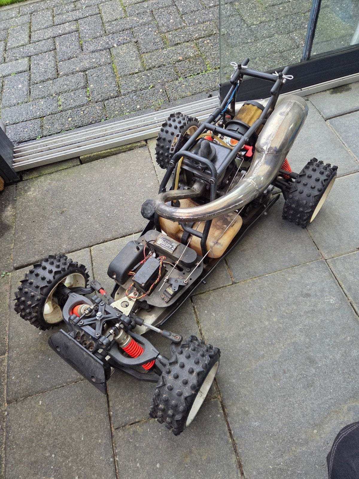 RC fg Offroad Auto met Benzine Motor en een reely en Afstan, Ophalen, Benzine, Gebruikt, Auto offroad