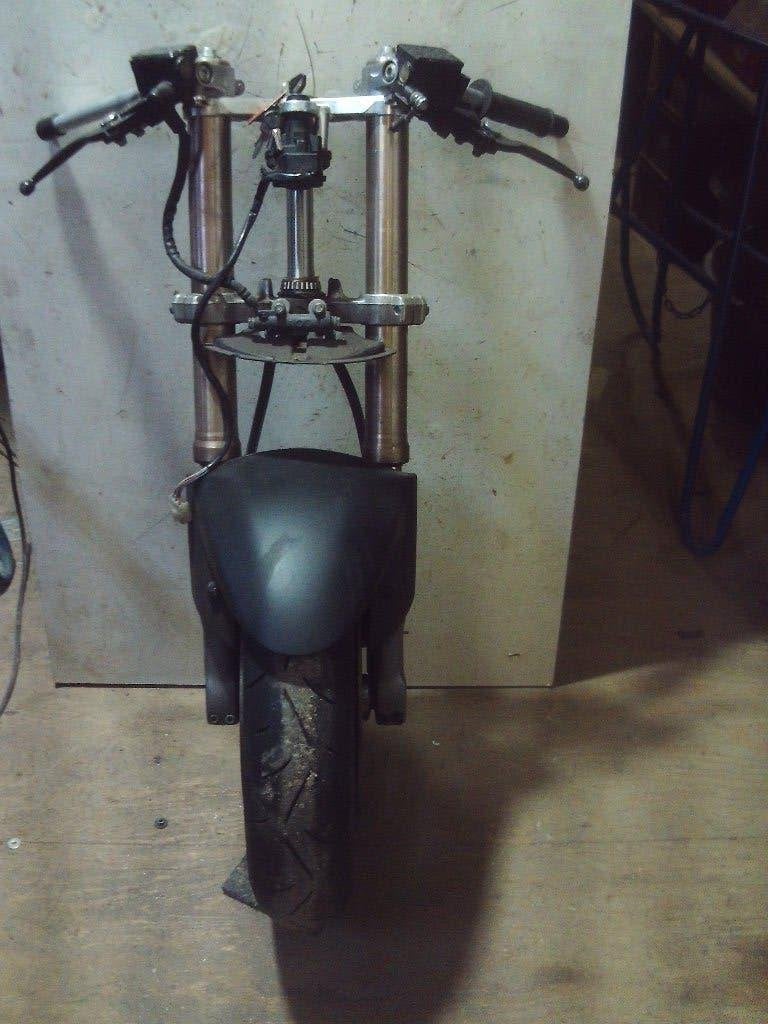 Complete voorkant kawasaki zx9r, 97,usd voorvork,voor ombouw, Motoren, Ophalen of Verzenden, Gebruikt