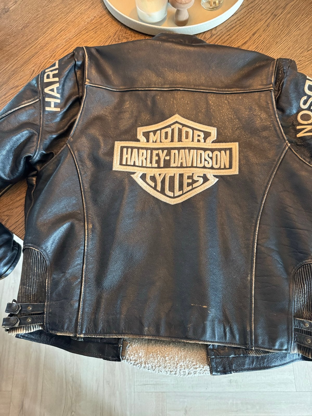 Harley Davidson Leren Jas 2XL met lange mouwen, Motoren, Ophalen of Verzenden, Tweedehands, Heren, Jas | leer