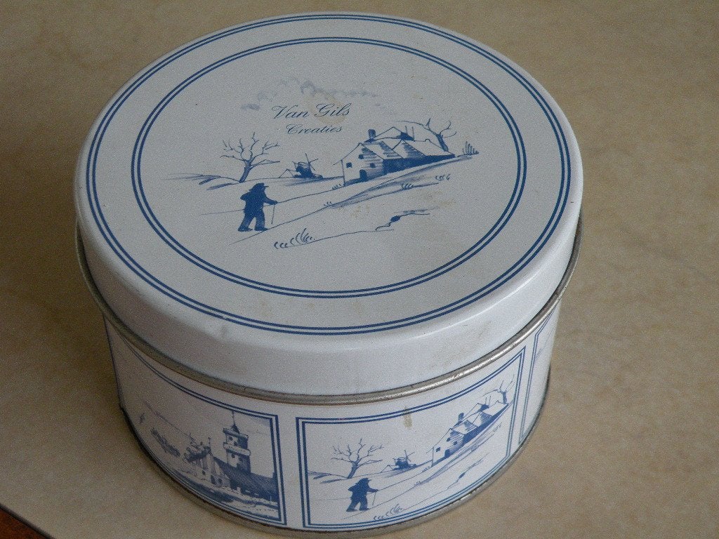 Stroopwafelblik. Van Gils., Ophalen of Verzenden, Zo goed als nieuw, Overige
