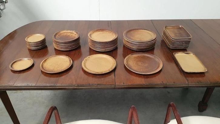 Vintage servies 50st LILIEN PORZELLAN Austria brutalist 70s, .., Zo goed als nieuw, Bord(en), Overige stijlen