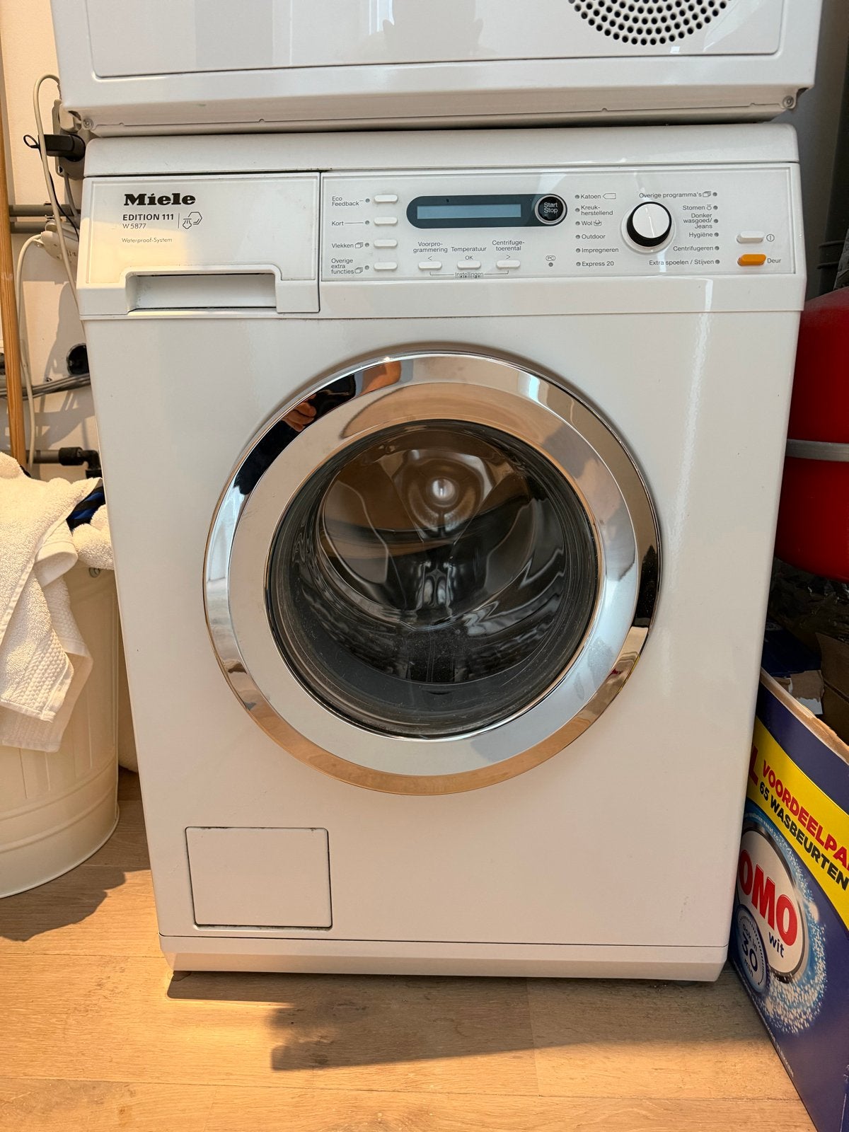 Miele W5877 Edit.111 Wasmachine -Voorlader met stoomfunctie, Witgoed en Apparatuur, Ophalen, Gebruikt, 85 tot 90 cm, 1200 tot 1600 toeren