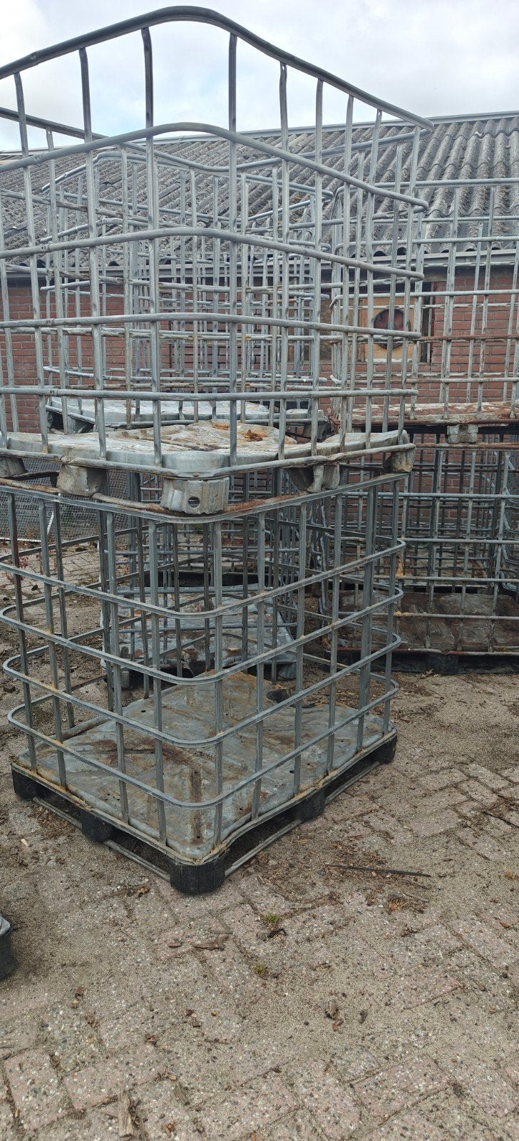 Metalen IBC-kooien / opslagkooien, Doe-het-zelf en Verbouw, Ophalen, Gebruikt, 100 cm of meer, 60 cm of meer