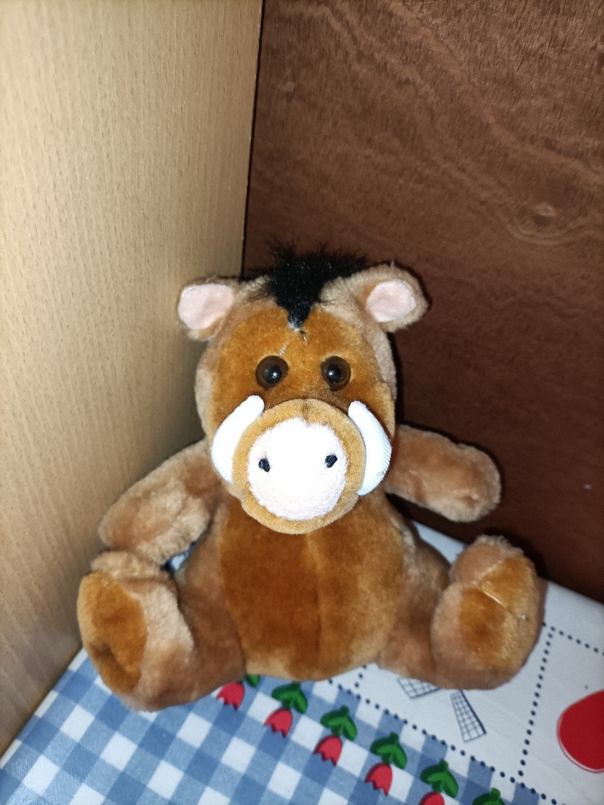 Wild zwijn knuffel 18 cm groot Struis Apeldoorn, Ophalen of Verzenden, Zo goed als nieuw, Overige typen