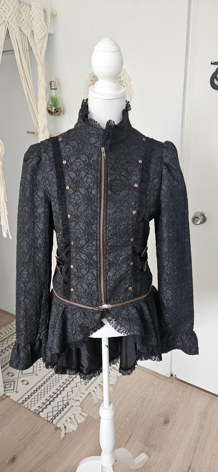 Banned Dark Collection steampunk jas rise of dawn jas Z, Kleding | Dames, Zwart, Maat 42/44 (L), Ophalen of Verzenden, Zo goed als nieuw
