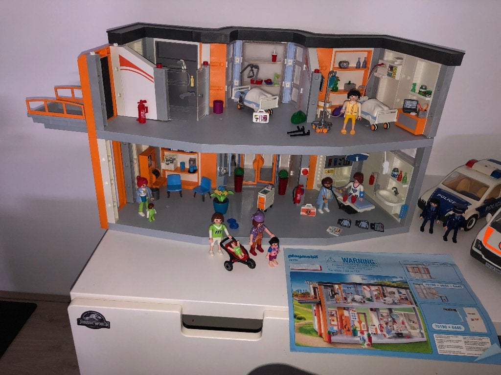Playmobile ziekenhuis, ambulance, politie, vliegtuig, Kinderen en Baby's, Speelgoed | Playmobil, Ophalen, Losse onderdelen, Overige typen