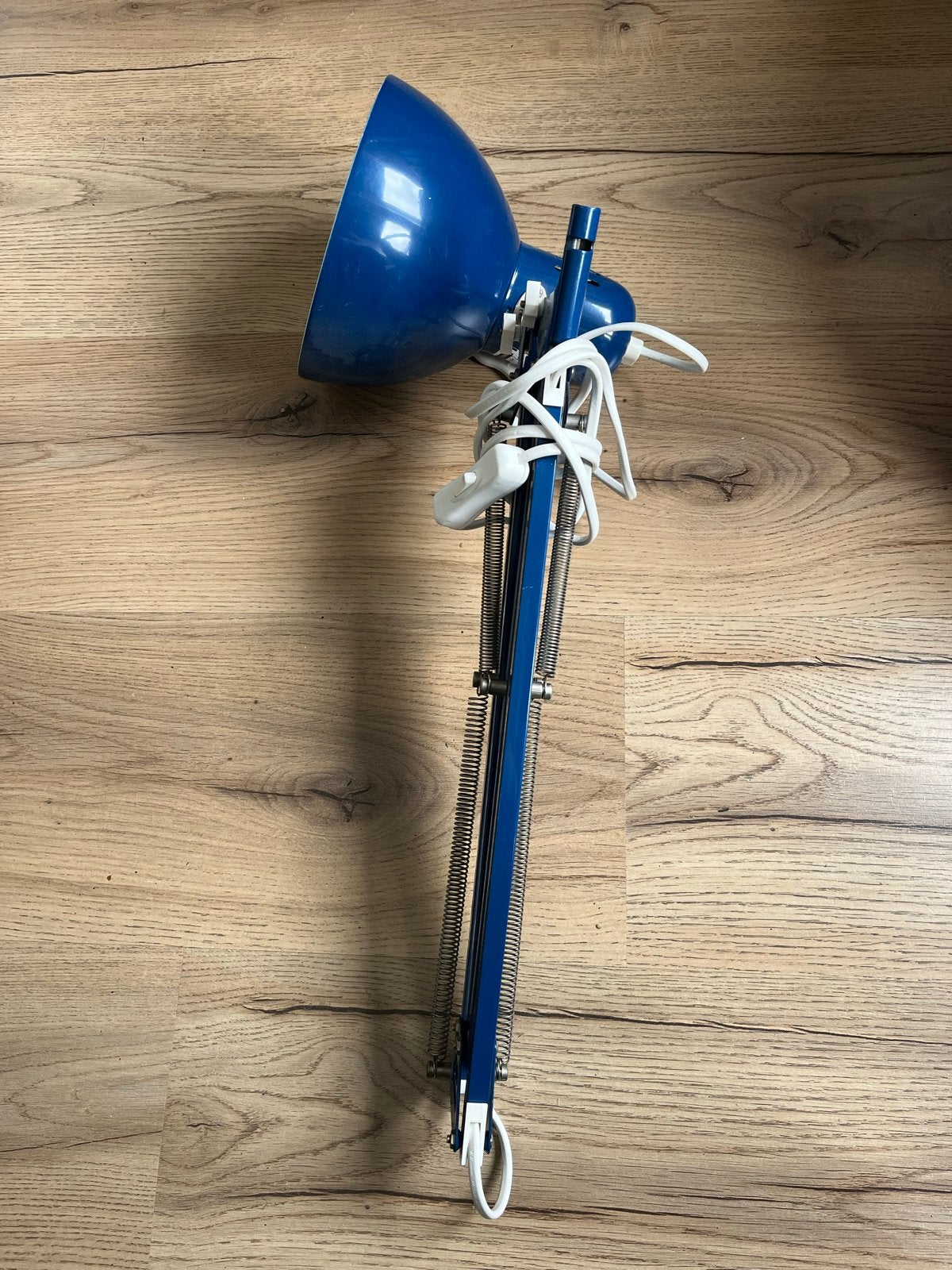 IKEA Tertial Bureaulamp - Blauw, Huis en Inrichting, Lampen | Tafellampen, Gebruikt, Metaal, E14 (klein), Verstelbaar, Blauw, Bureaulamp