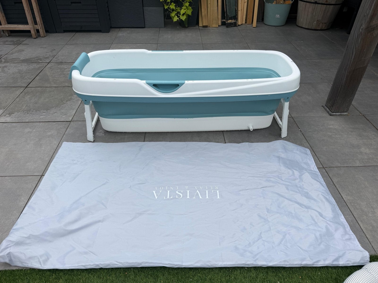 Livista relax & enjoy inklapbaar bad, Ophalen, Zo goed als nieuw, Bad