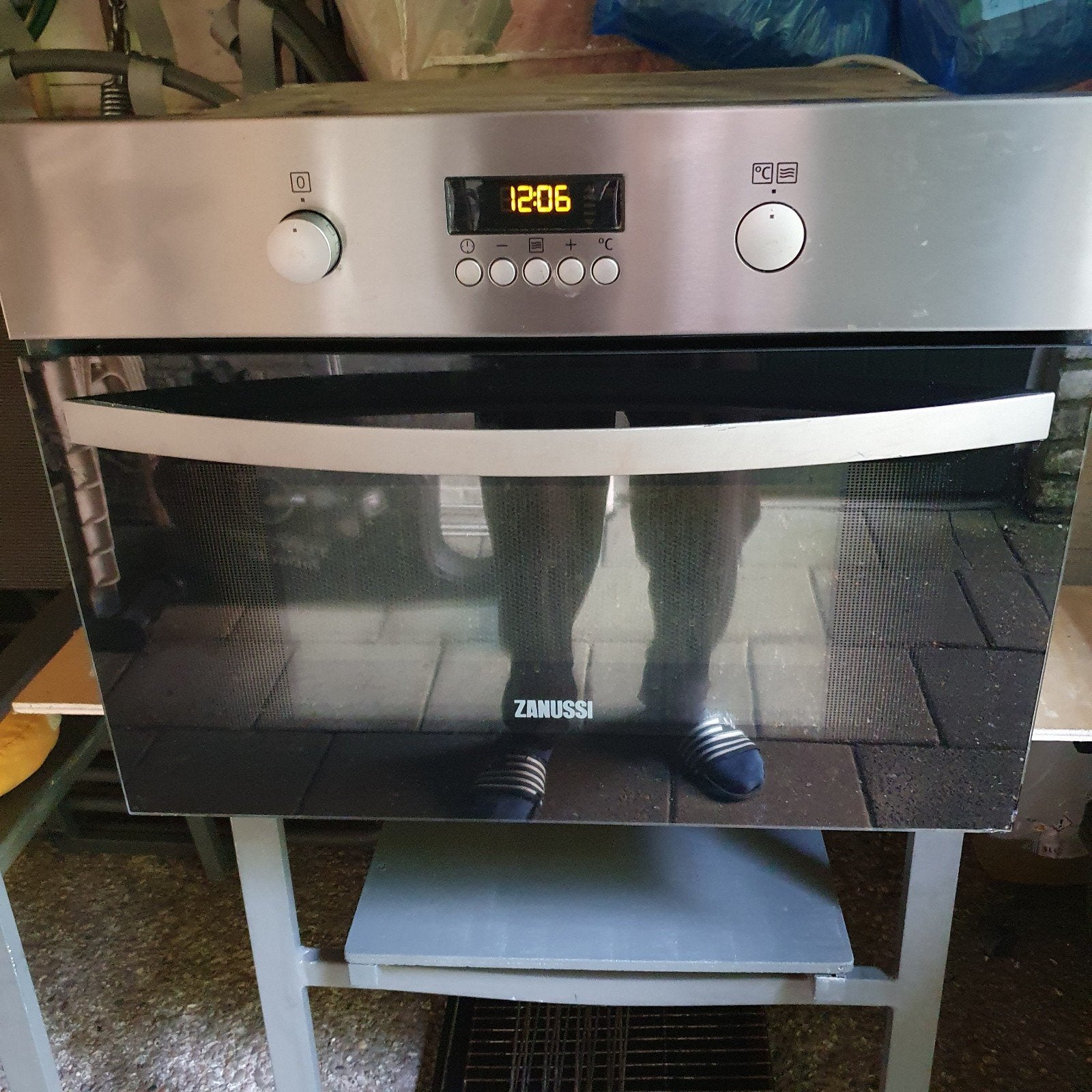 Zanussi ZKC44510XA Inbouw Combi-magnetron-oven, Witgoed en Apparatuur, 45 tot 50 cm, Gebruikt, Zanussi, Ophalen of Verzenden