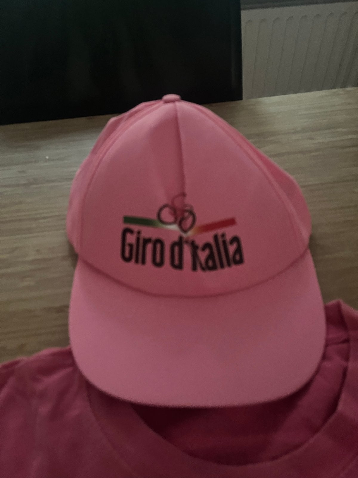 Roze Giro d'Italia pet, Ophalen, Zo goed als nieuw, One size fits all, Pet