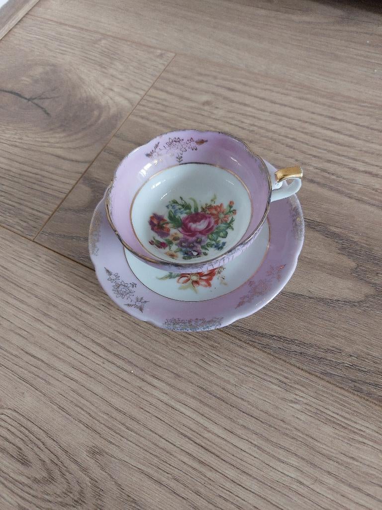 vintage schotel + theekop waarschijnlijk Hammersley Engeland, Antiek en Kunst, Ophalen