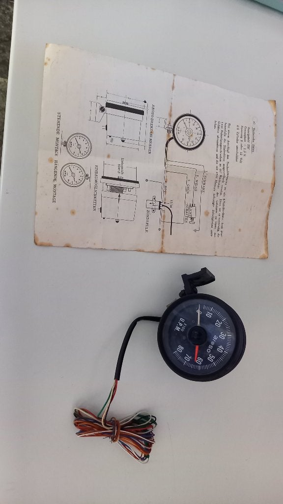Areso toerenteller met handleiding, Ophalen, Gebruikt, Oldtimer onderdelen