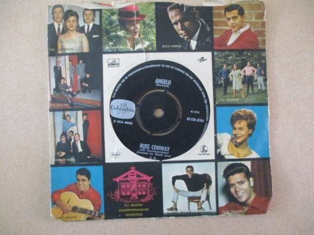 s1376 russ conway - angelo, Cd's en Dvd's, Ophalen, Gebruikt, 7 inch