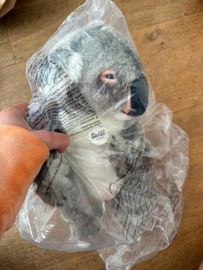 Steiff koala Yuku nieuw, Ophalen of Verzenden, Nieuw, Stoffen beer, Steiff