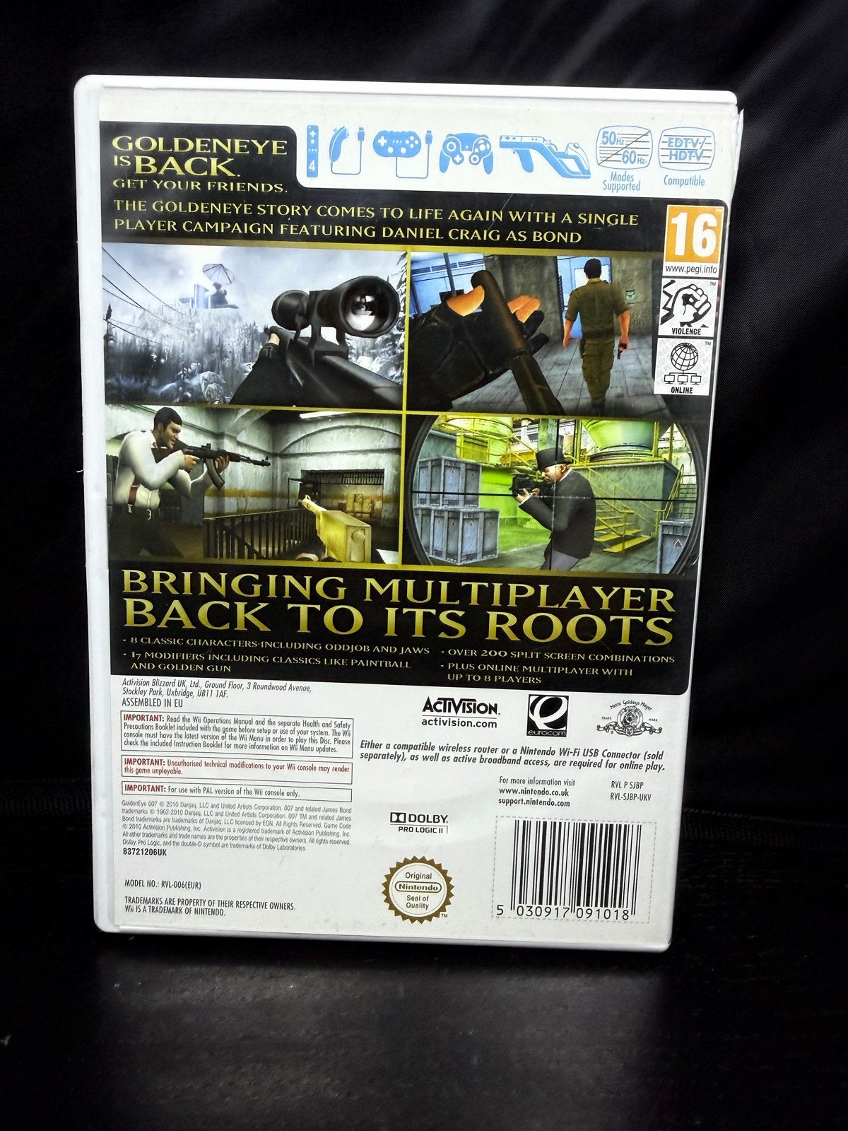 GoldenEye 007 (Wii) - Actie/Shooter Klassieker, D, Gebruikt, Shooter, Eén computer