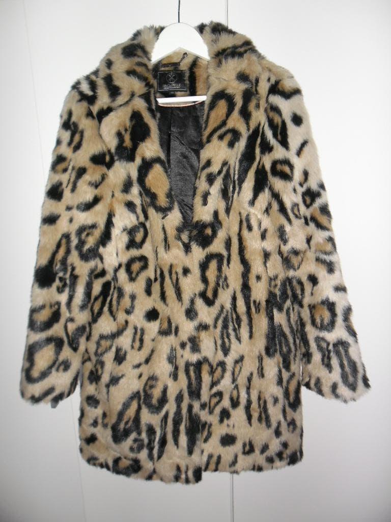Rino & Pelle Winterjas Beige/Zwart Luipaard Print Mt 40, Maat 38/40 (M), Beige, Nieuw, Ophalen of Verzenden
