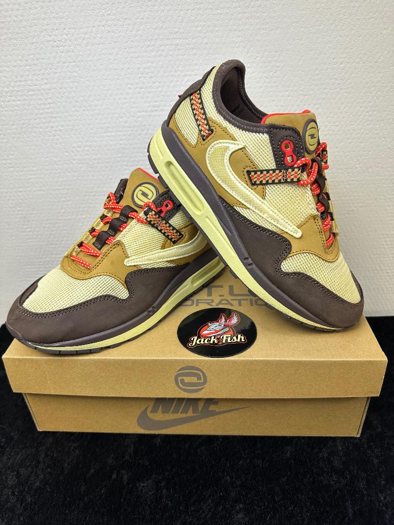 Nike Air Max 1 Travis Scott Baroque brown - size 38,5, Overige kleuren, Nike, Ophalen of Verzenden, Sneakers of Gympen