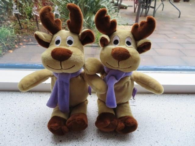3 x Hert Eland Rendier merk MILKA Promidea meet ca 28 cm, Ophalen of Verzenden, Zo goed als nieuw, Overige typen