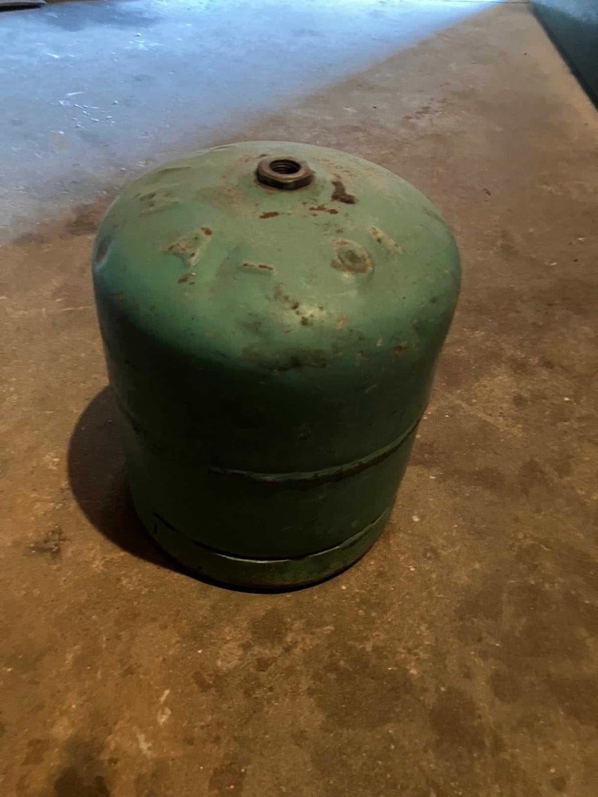 Lege gasfles 6,02L - Ideaal voor hobby of decoratie, Ophalen of Verzenden, Gebruikt