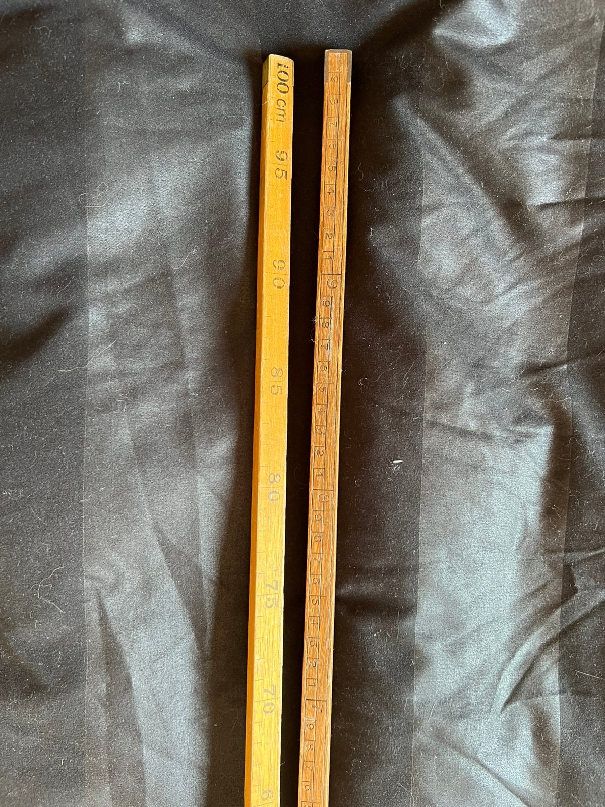 Antiek houten stoffeerders meetgerei/handelsmeter/meetstok, Ophalen, Overige typen, Zo goed als nieuw, X