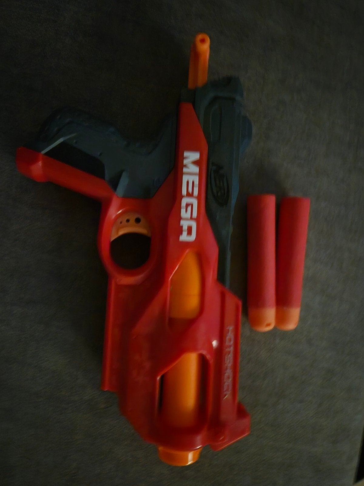 Nerf Mega Hotshock Blaster met 2 pijltjes, Ophalen, Gebruikt