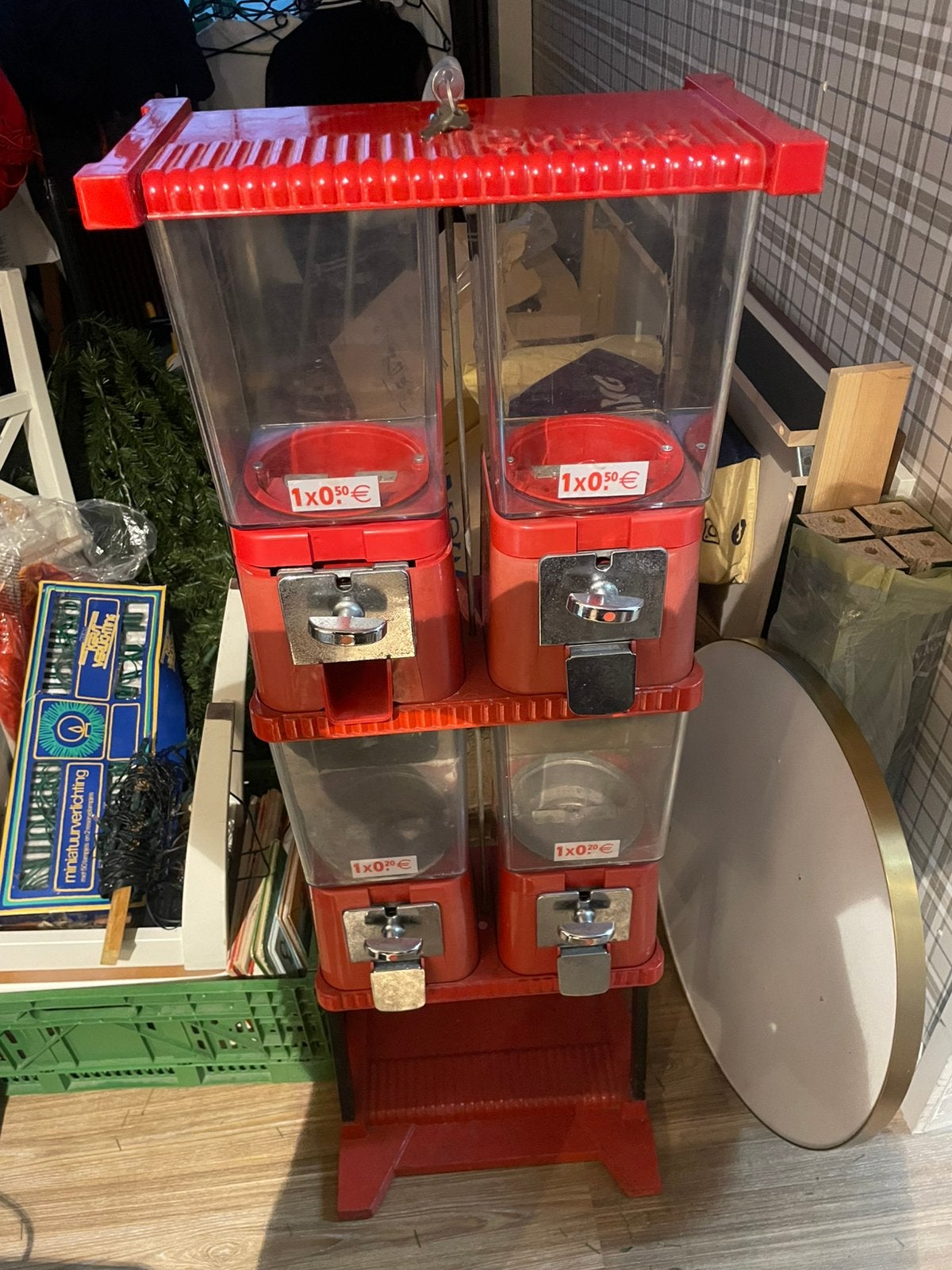 Retro Top-O-Mat verkoopautomaat 4 vaks, Ophalen, Gebruikt