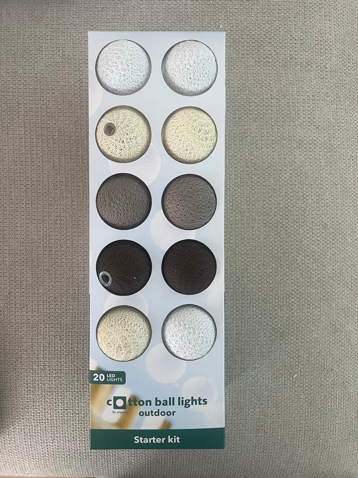 Cotton Ball Lights Starter Kit - 20 LED lampjes, Met schakelaar, Overige merken, Verzenden, Meerkleurig