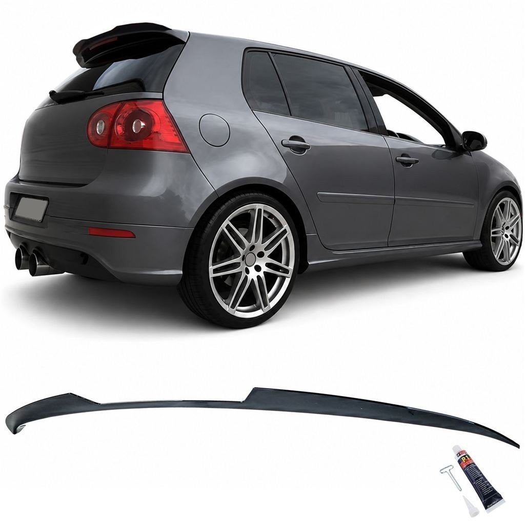 Spoiler Cap Geschikt Voor Volkswagen Golf 5 Glans Zwart, Verzenden, Automotive Parts, A.parts@hotmail.nl, Trasmolenlaan 12 3447 GZ Woerden