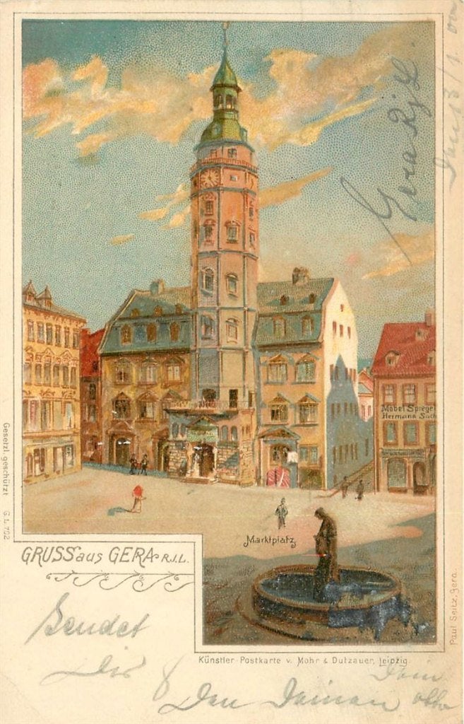 379-020-003 Gera, Verzenden, Voor 1920, Duitsland