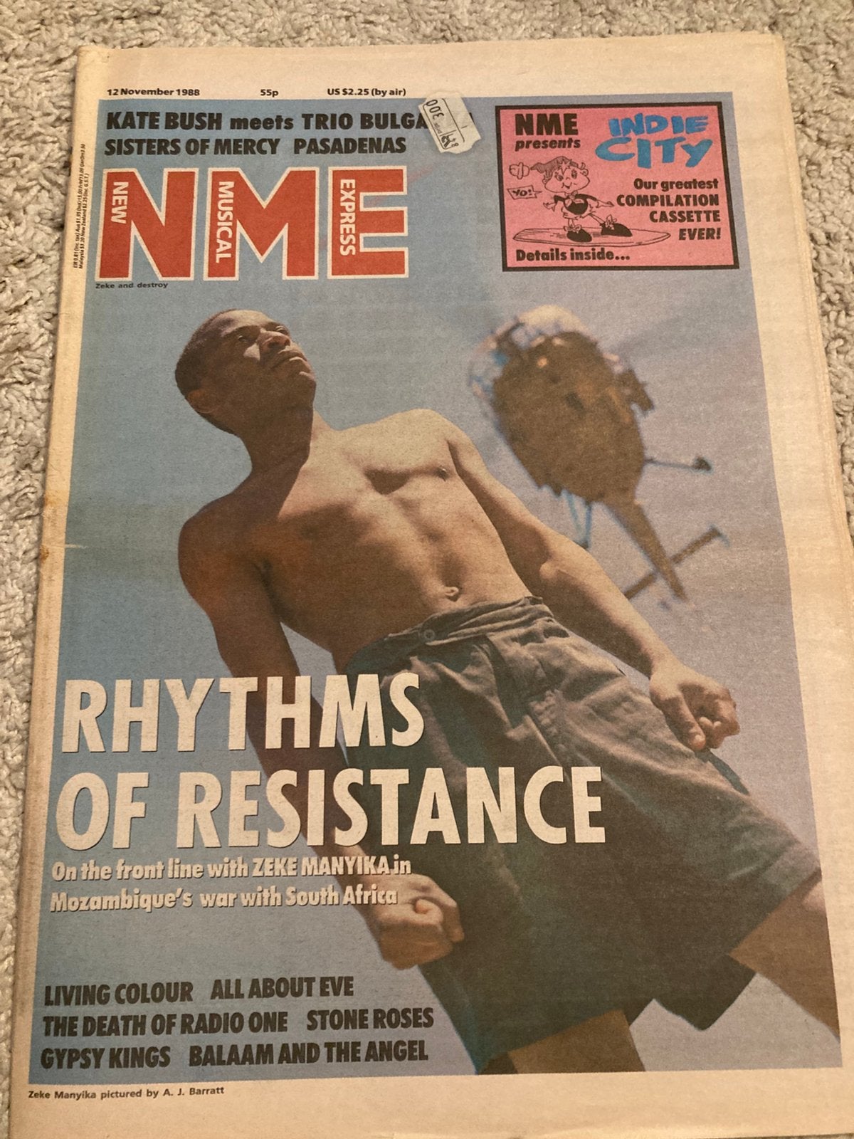 NME 1988 KATE BUSH Sisters Of Mercy U2 Stone Roses PASADENAS, Ophalen of Verzenden, Zo goed als nieuw, Muziek, Film of Tv