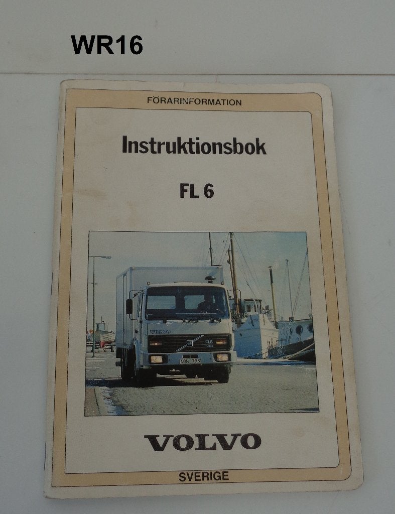 instructie boek volvo fl6, Boeken, Auto's | Boeken, Ophalen of Verzenden, Zo goed als nieuw, Volvo