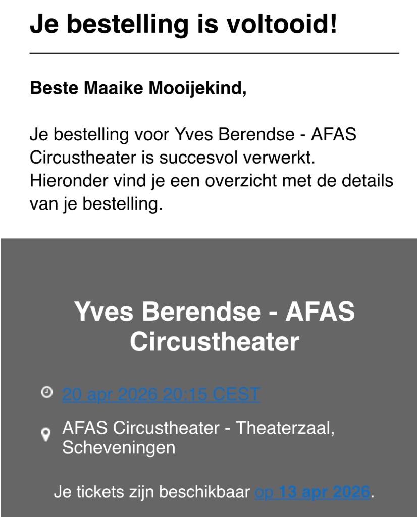 2 kaarten 20 april Yves Berendse, Twee personen, April, Overige typen