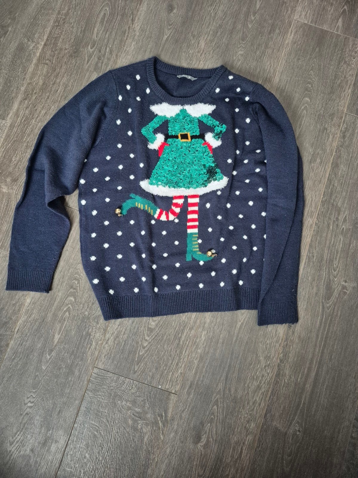 Leuke Kersttrui met Elf Design - Maat M, Kleding | Dames, Maat 38/40 (M), Blauw, Ophalen of Verzenden, Onbekend