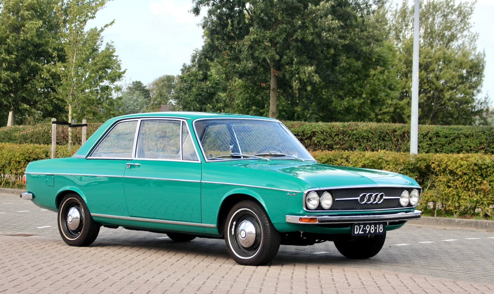 Audi 100 LS 2-deurs 1972 type C1 Automaat, Beige, 100 pk, 1760 cc, Particulier