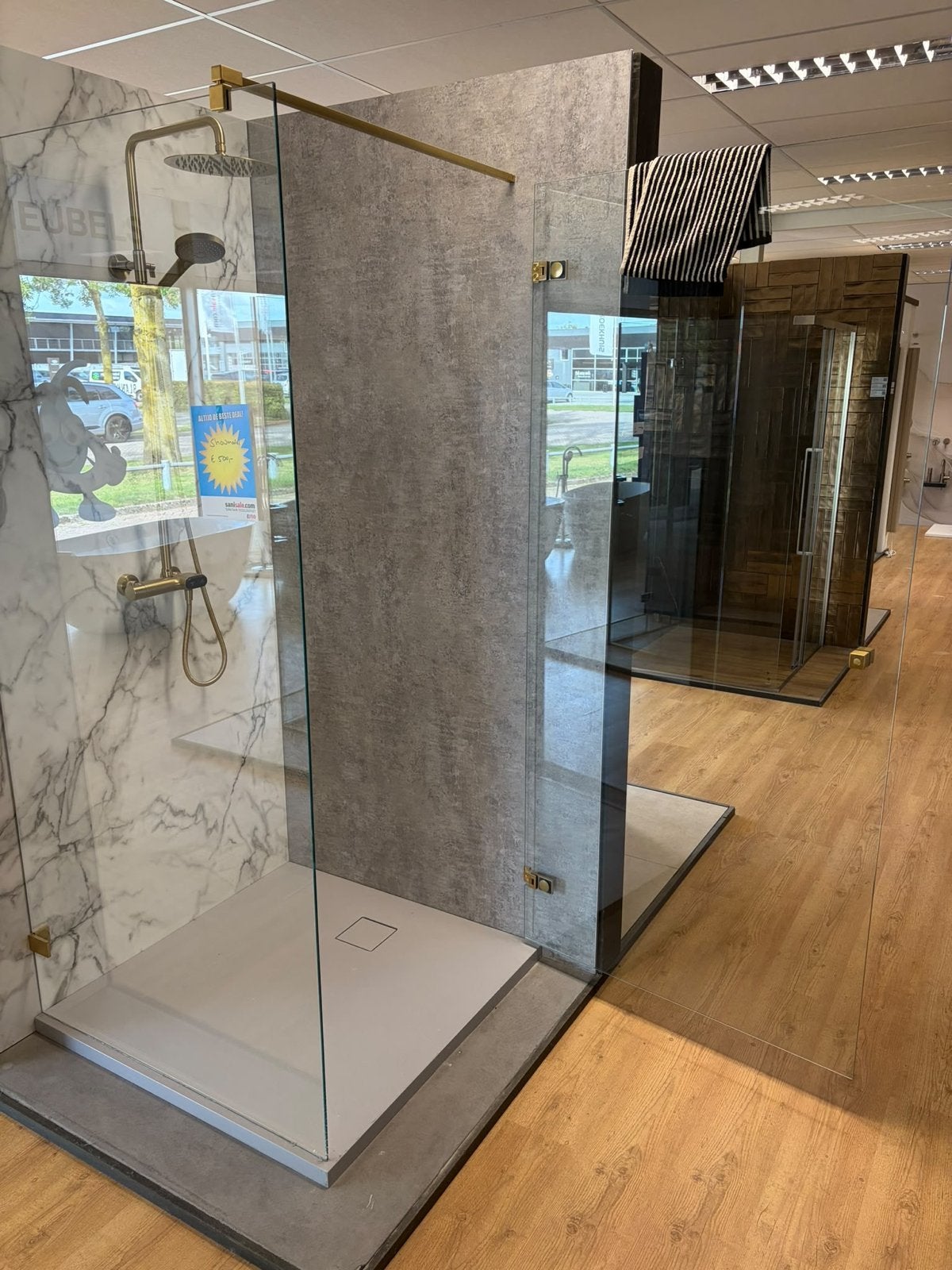 Diverse Douchecabines - Goud, RVS, Zwart, Koper, Chroom, Ophalen, Nieuw, Met douche