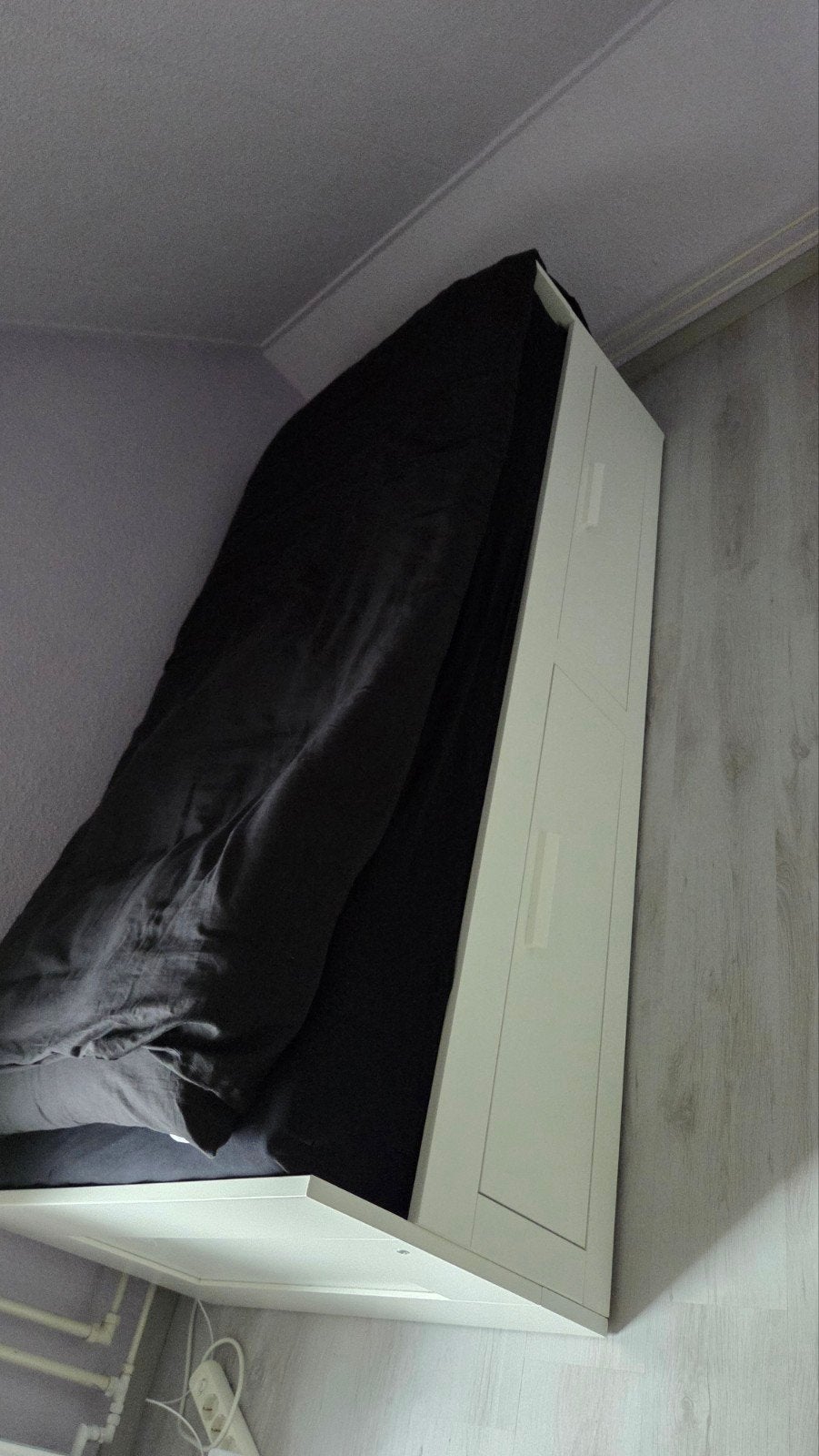 IKEA brimnes bed 80x200, Ophalen, Gebruikt, Eenpersoons, Wit