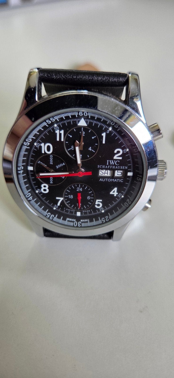 IWC Schaffhausen automatic, reproductie., Sieraden, Tassen en Uiterlijk, Horloges | Heren, Ophalen of Verzenden, Zo goed als nieuw