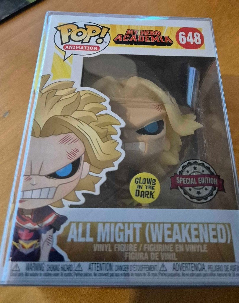 Funko pop All Might (weakened) (boku no hero academia), Ophalen of Verzenden, Nieuw