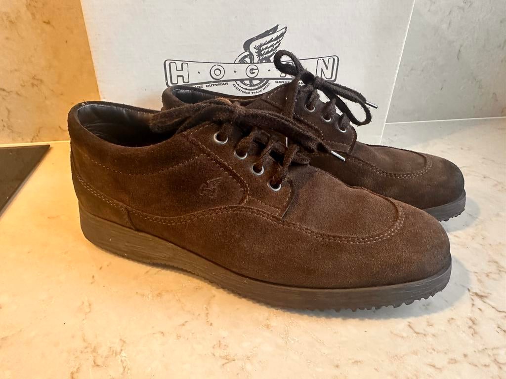 Hogan schoenen suede donkerbruin – maat 39, Kleding | Dames, Bruin, Ophalen of Verzenden, Sneakers of Gympen, Zo goed als nieuw