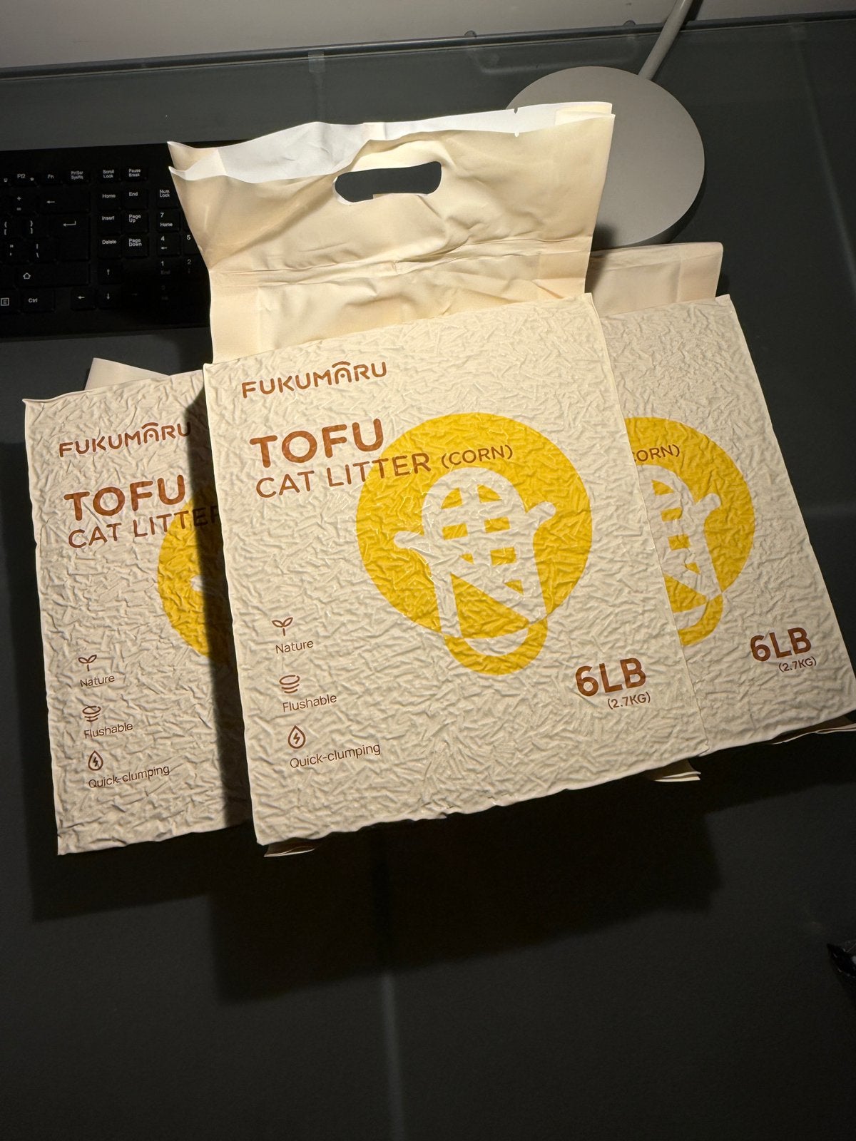 Fukumaru tofu cat litter 3 zakken, Ophalen, Kat