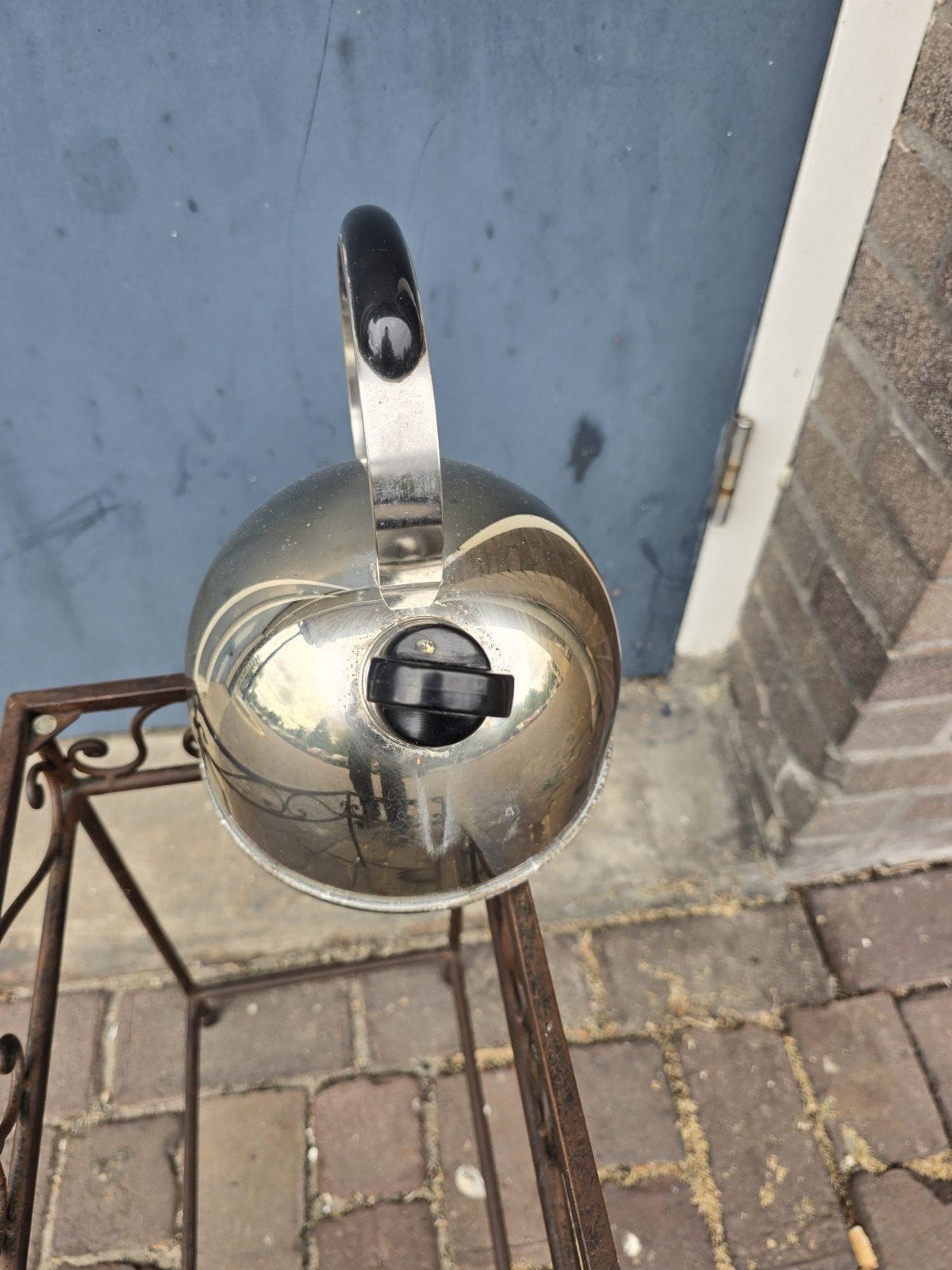 Vintage fluitketel - Chroom/RVS, Ophalen of Verzenden