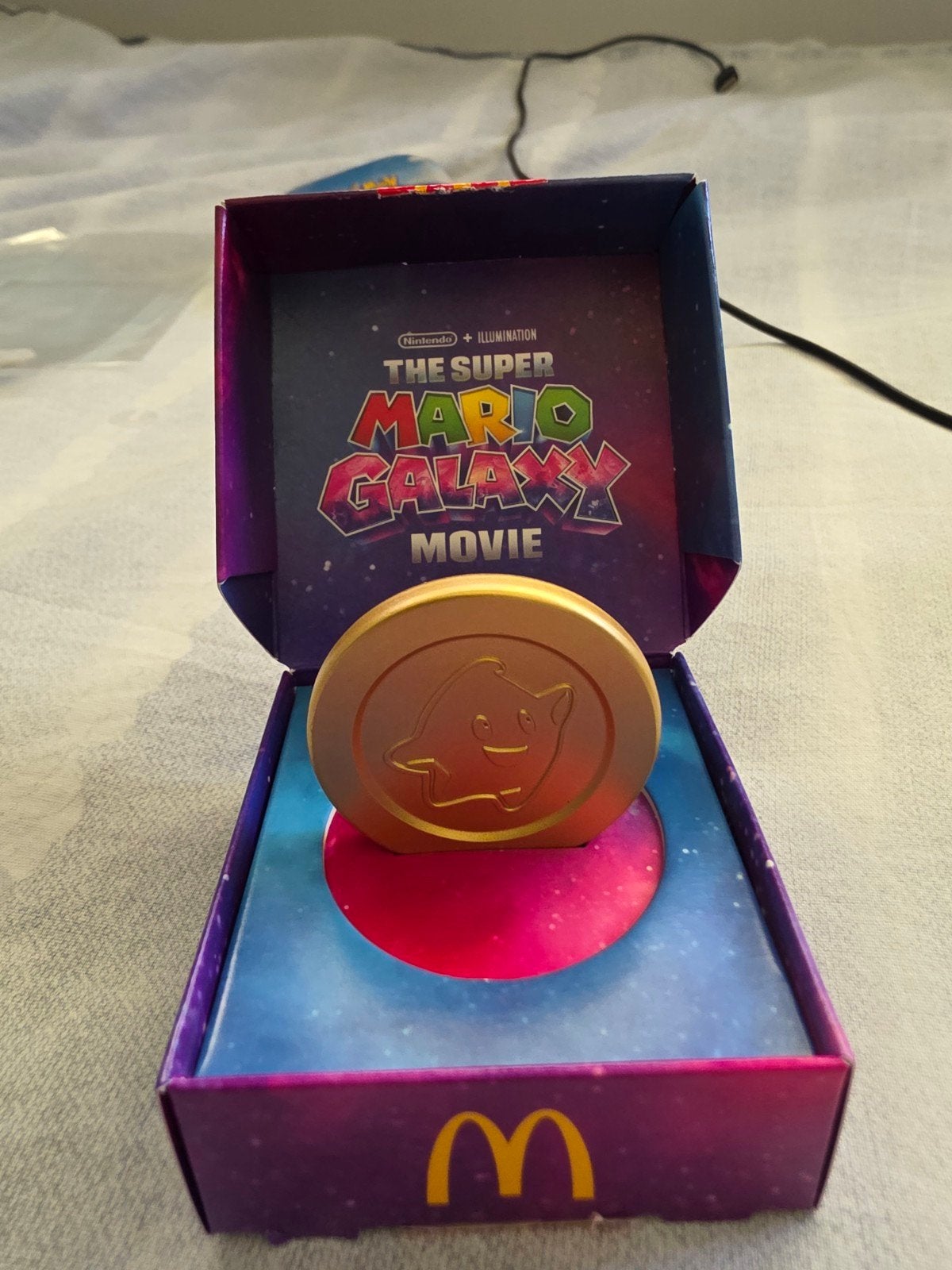 McDonald's Super Mario Galaxy Movie munt Luma, Ophalen of Verzenden, Nieuw, Jongen of Meisje
