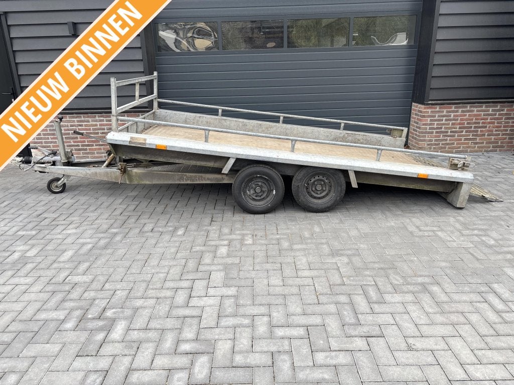 Hapert kantelbare Machinetransporter oprijwagen aanhanger, Gebruikt