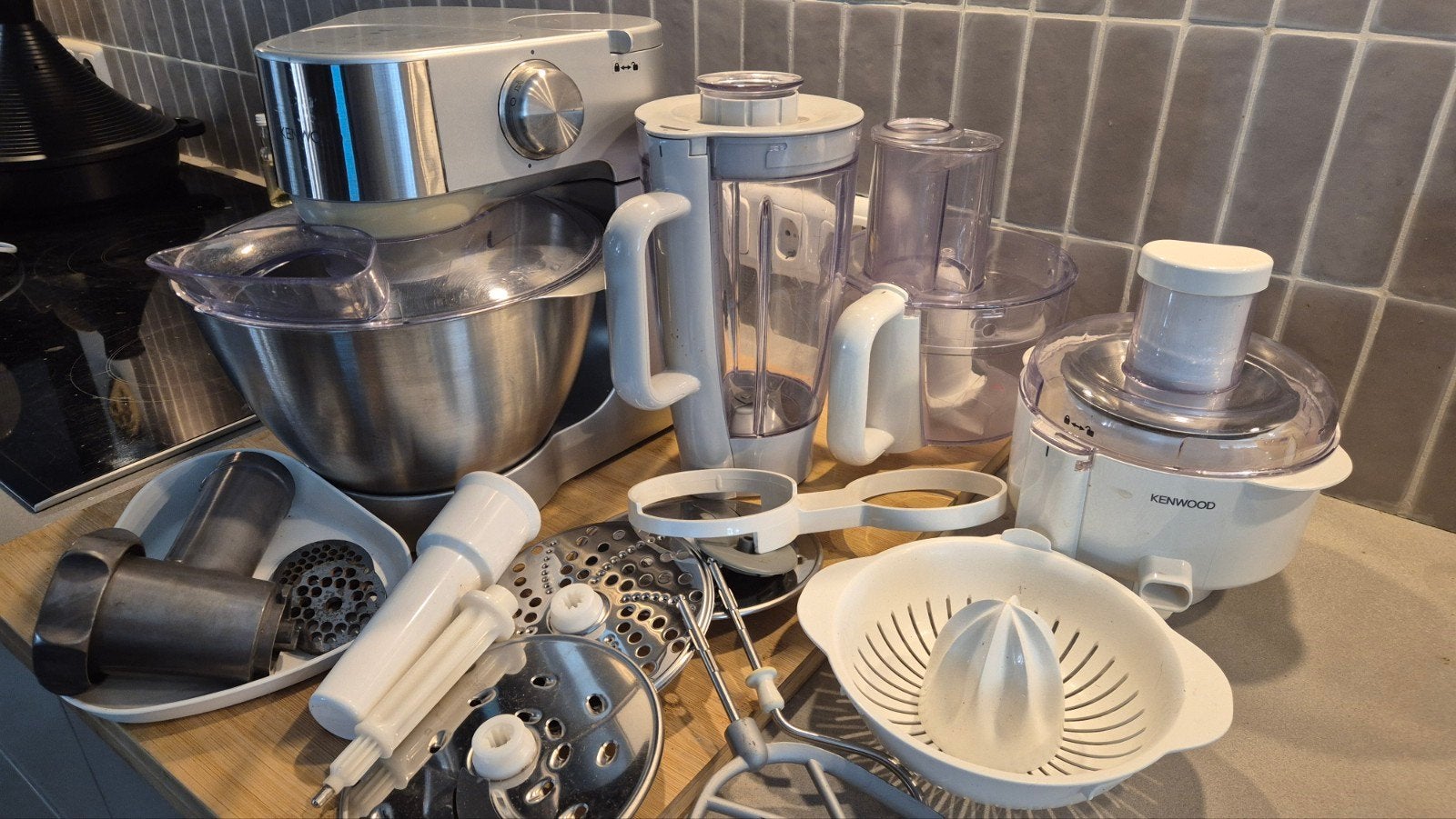 Kenwood KM 266 Keukenmachine met veel accessoires, Ophalen, Gebruikt